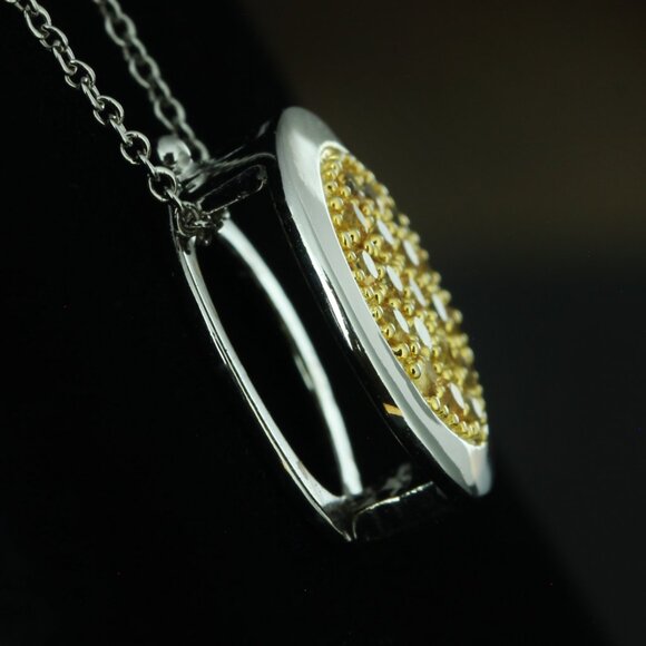 $3450 / NEW / Levian Yellow Sapphire Limited Edition Necklace / 14K Gold - Picture 4 of 5